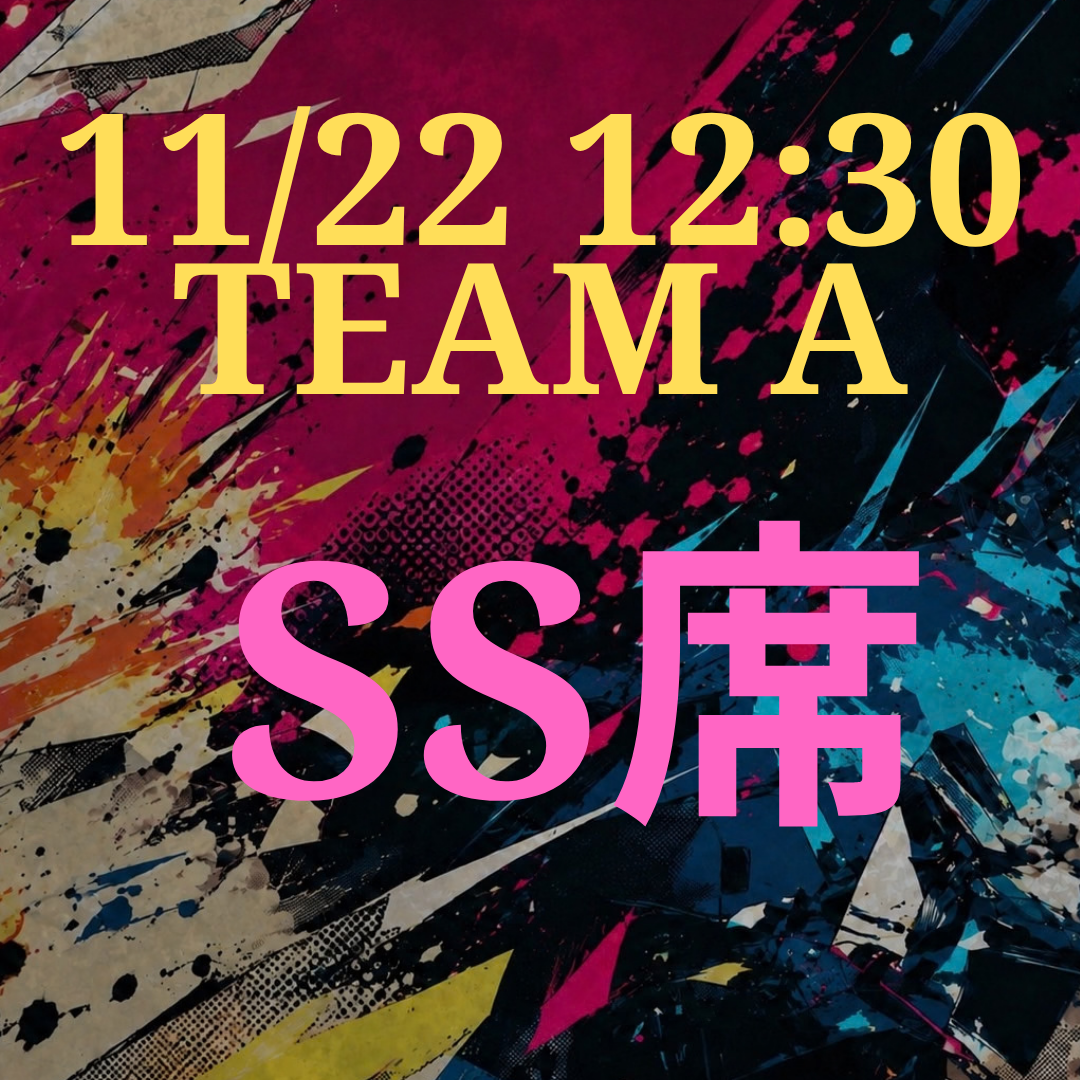 辞表届けオブ・ザ・パーリナイ!!11月22日12時半 SS席【TEAM A】