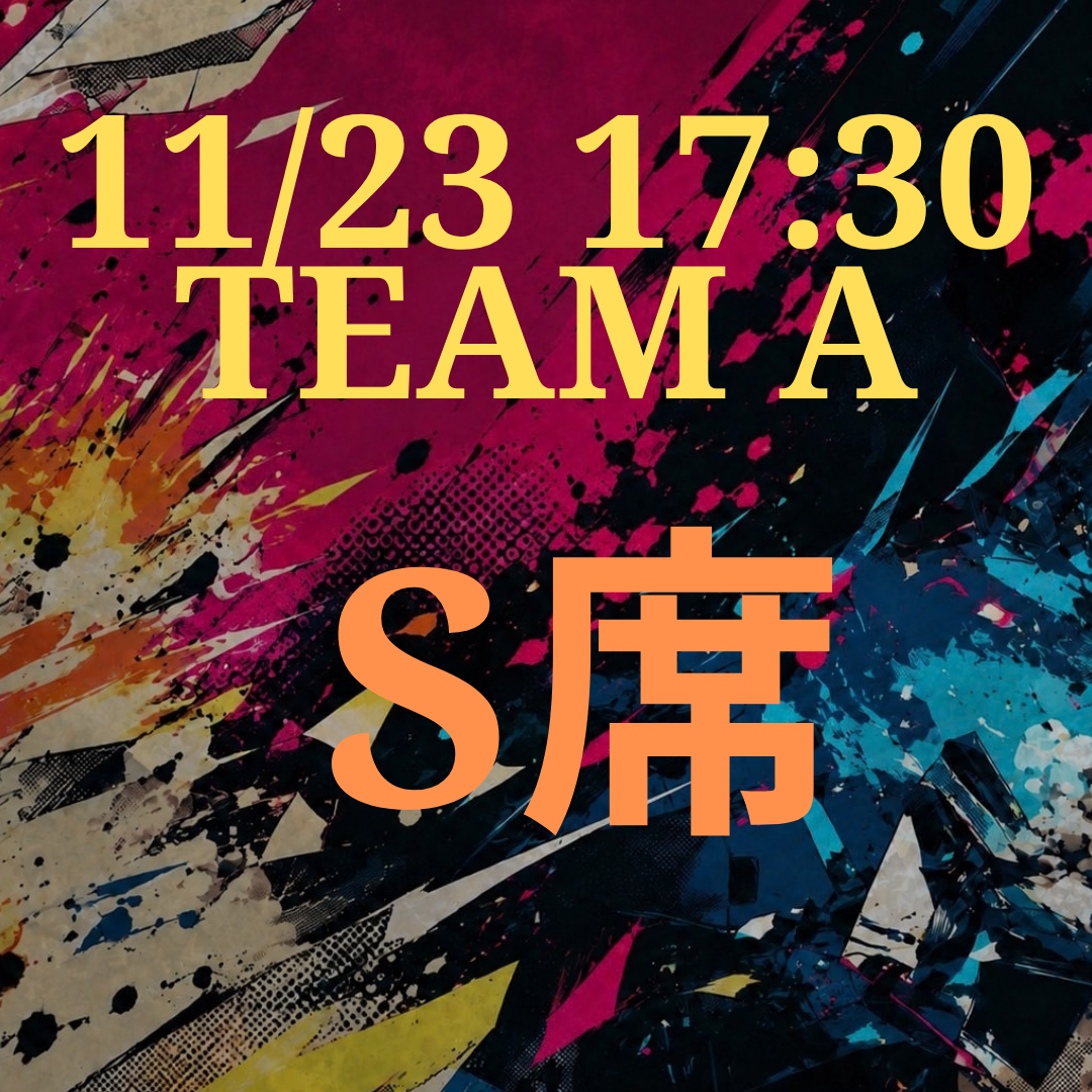 辞表届けオブ・ザ・パーリナイ!!11月23日17時半 S席【TEAM A】