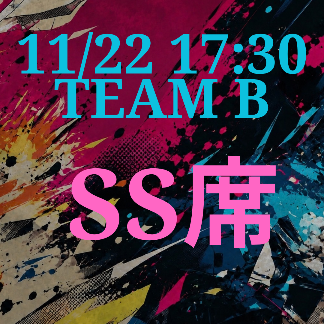 辞表届けオブ・ザ・パーリナイ！！11月22日17時半 SS席【TEAM B】