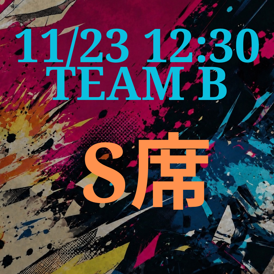 辞表届けオブ・ザ・パーリナイ！！11月23日12時半 S席【TEAM B】